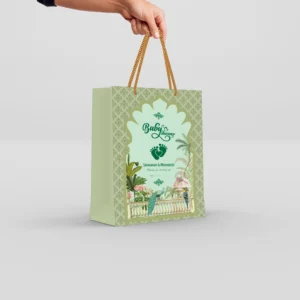 Palace Archway Return Gift Paper Bag with Gold Handles