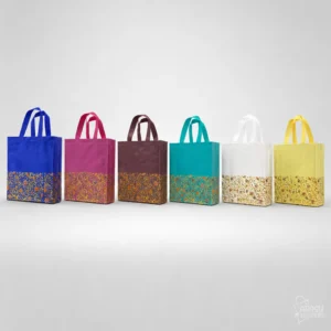 Metalic Golden design Printerd Non Woven Bag